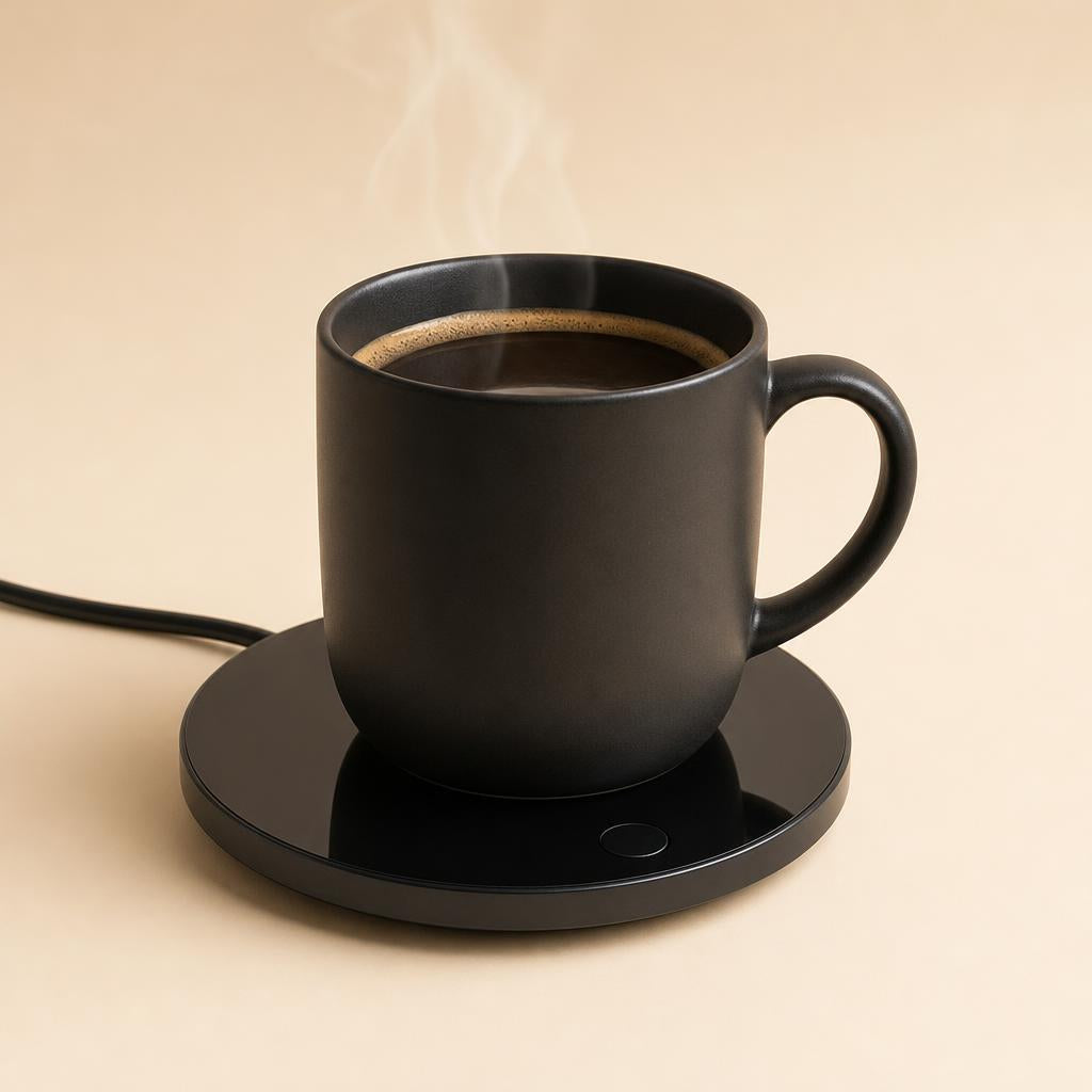 Tempo Cup con una taza de café caliente